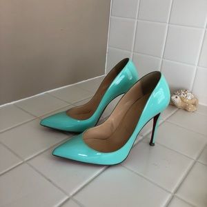 Christian Louboutin Teal Pigalle Follies